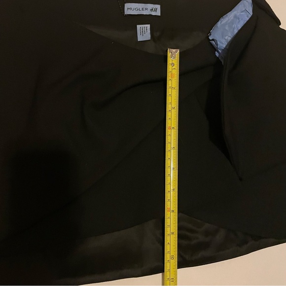 LAST CHANCE NWT Mugler x H&M Wool Mini Skirt Size 10 - Picture 6 of 7